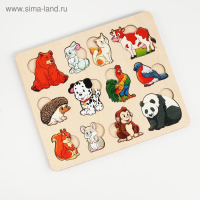 Развивающая доска &laquo;Кто что ест&raquo; дерево