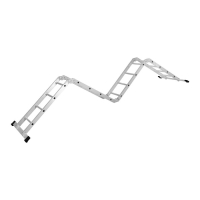 Лестница-трансформер ТУНДРА, алюминиевая, 4х4 ступени Лестница-трансформер ТУНДРА, алюминиевая, 4х4 ступени