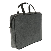 Папка с ручками А4, 350 х 270 х 60 мм, текстильная, Офис Премиум ПДМ-111 "Графит" Папка с ручками А4, 350 х 270 х 60 мм, текстильная, Офис Премиум ПДМ-111 "Графит"