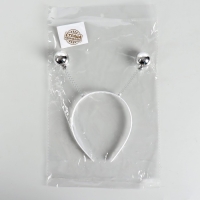 Карнавальный ободок &laquo;Шарики&raquo;, цвет серебряный