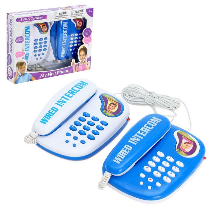 Телефон «Давай поговорим», в наборе 2 телефона, МИКС Телефон «Давай поговорим», в наборе 2 телефона, МИКС