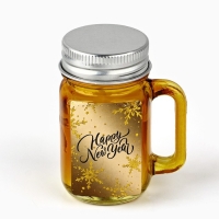 Новогодняя свеча в банке &laquo;Новый год: Happy New Year&raquo;, аромат апельсин