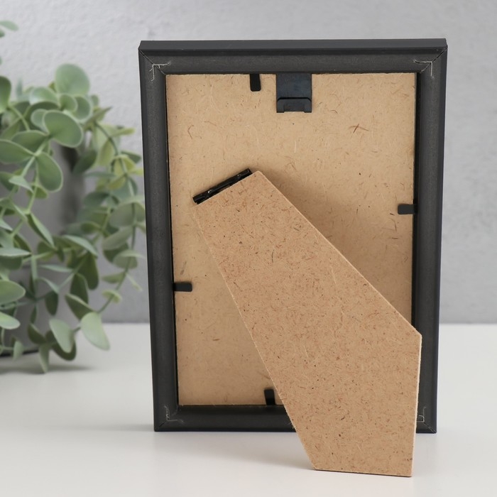 Фоторамка пластик Фоторамка пластик "МИРАМ" 10х15 см, 641877-4, чёрный (пластиковый экран)