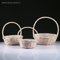Набор корзин, 3 шт, 36х36х13х36 см