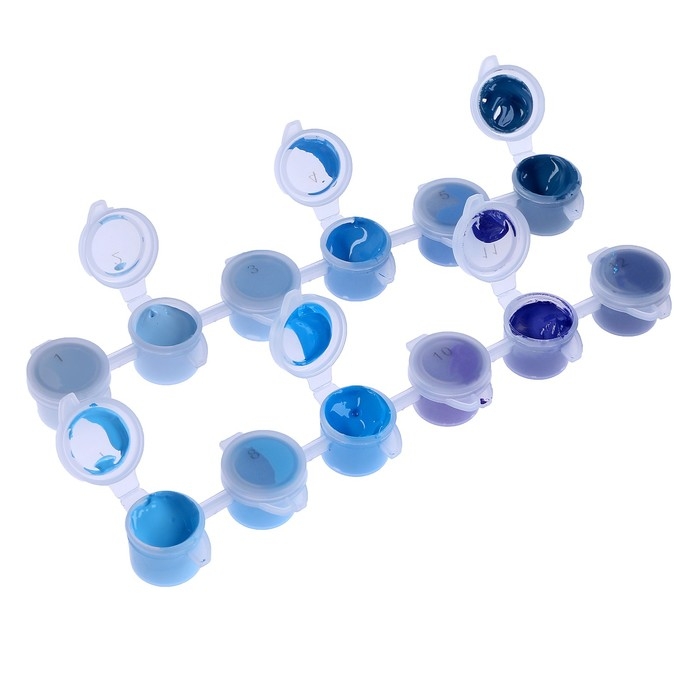 Набор акриловых красок &laquo;&lrm;Холодный бриз&raquo;&lrm;, 12 цветов