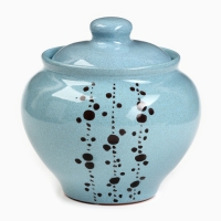 Горшок для запекания "Русский" 0,85л / 14х14см, блюз Горшок для запекания "Русский" 0,85л / 14х14см, блюз