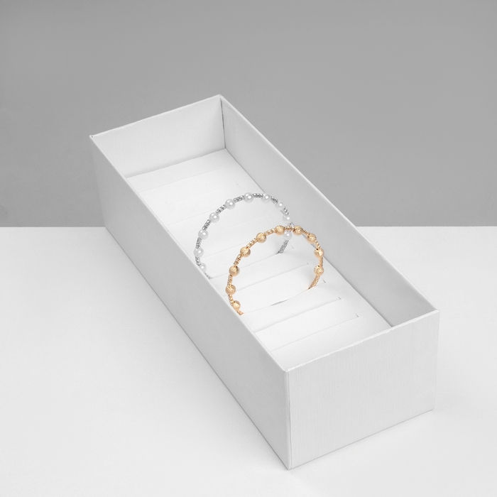 Подставка для украшений &laquo;Шкатулка&raquo; 12 мест, 24,5&times;9&times;7 см, цвет белый