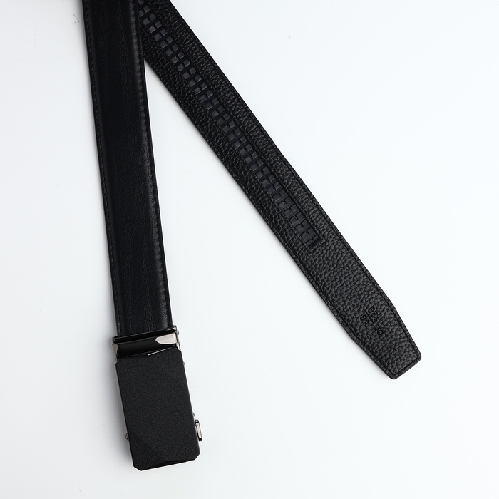 Ремень мужской, ширина 3,6 см, винт, пряжка автомат, цвет чёрный Ремень мужской, ширина 3,6 см, винт, пряжка автомат, цвет чёрный