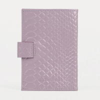 Обложка для автодокументов на кнопке TEXTURA, цвет светло-сиреневый Обложка для автодокументов на кнопке TEXTURA, цвет светло-сиреневый
