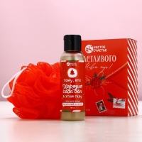 Подарочный набор ЧИСТОЕ СЧАСТЬЕ «Счастливого Нового Года», гель для душа 100 мл и мочалка для тела Подарочный набор ЧИСТОЕ СЧАСТЬЕ «Счастливого Нового Года», гель для душа 100 мл и мочалка для тела