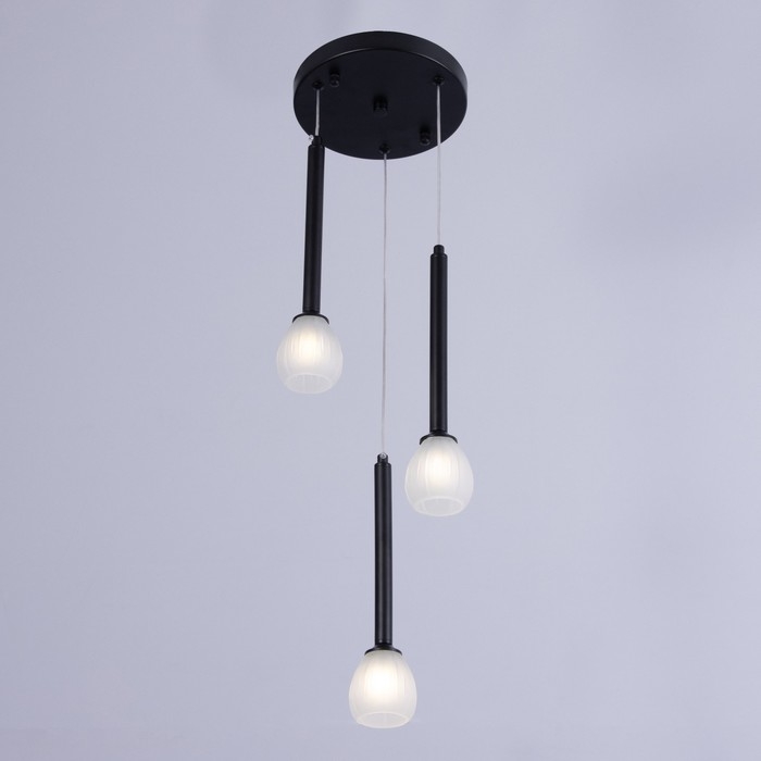 Светильник "Жаклин" 3х3Вт G4 Чёрный 30х30х180см