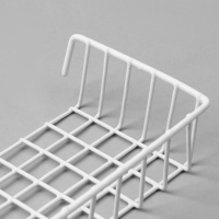 Корзина на сетку, 23&times;11,5&times;5 см, цвет белый