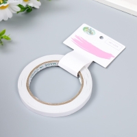 Клейкая лента двусторонняя пластик ширина 1 см намотка 20 метров Клейкая лента двусторонняя пластик ширина 1 см намотка 20 метров