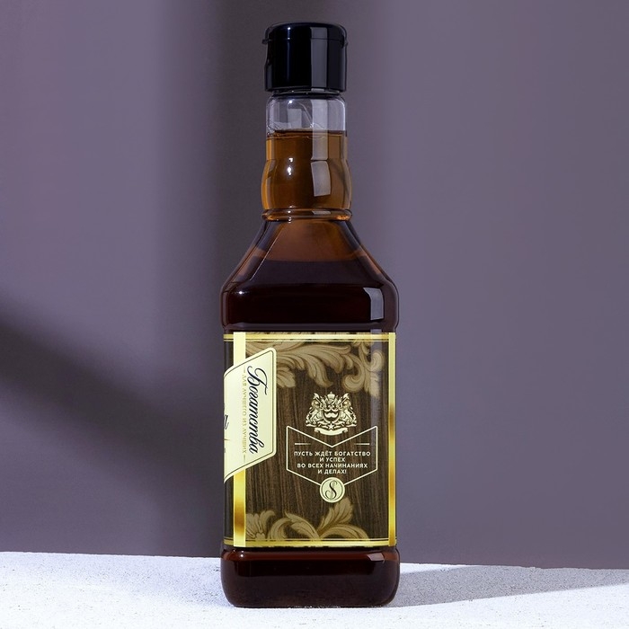 Гель для душа во флаконе виски &laquo;Богатства для лучшего&raquo;, 500 мл, аромат пряного виски, Новый Год