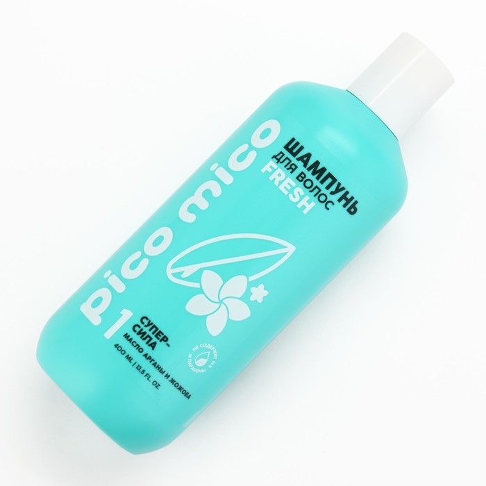 Шампунь для волос с маслом арганы и жожоба, супер-сила, 400 мл, PICO MICO