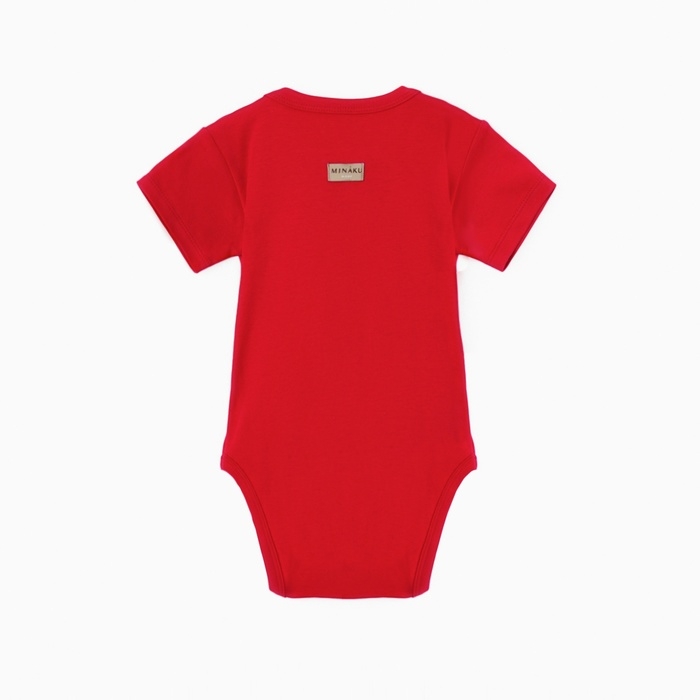 Боди детское MINAKU "Winter", цвет красный, рост 68-74 см