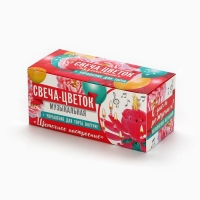 Свеча для торта музыкальная &laquo;Тюльпан&raquo;, разноцветная