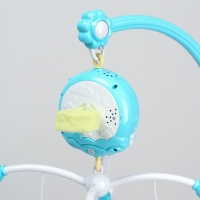 Мобиль музыкальный на кроватку &laquo;Месяц&raquo;, работает от батареек, проектор + пульт