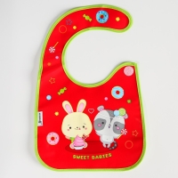 Нагрудник для кормления «Candy Bar» непромокаемый на липучке, с карманом Нагрудник для кормления «Candy Bar» непромокаемый на липучке, с карманом