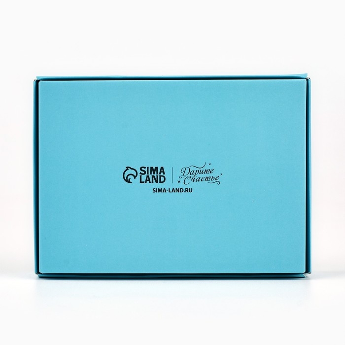 Коробка складная под 6 конфет &laquo;Тиффани&raquo;, 13,5 х 9,8 х 3,8 см