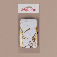 Набор маникюрный, 7 предметов, в футляре, рисунок серый/золотистый Набор маникюрный, 7 предметов, в футляре, рисунок серый/золотистый