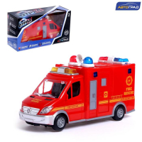 Машина &laquo;Пожарная служба&raquo;, световые и звуковые эффекты, работает от батареек