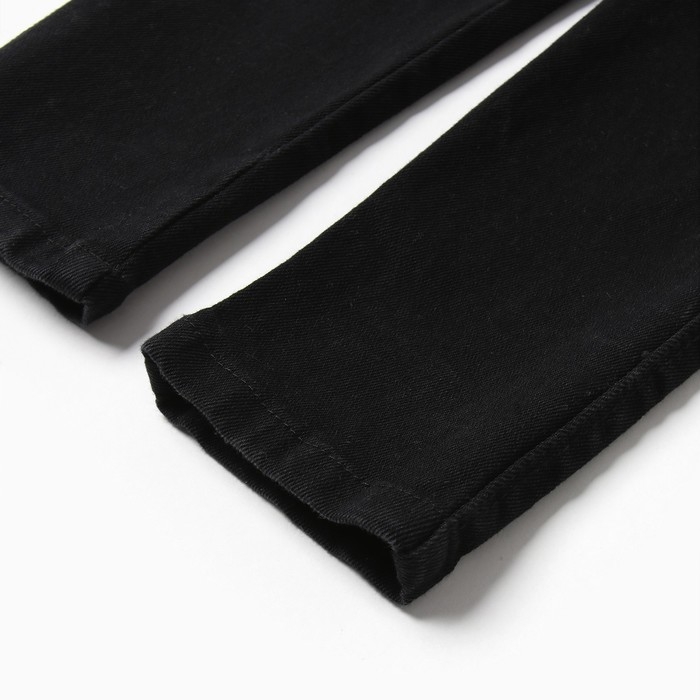 Джинсы для мальчика, цвет чёрный, рост 122 см