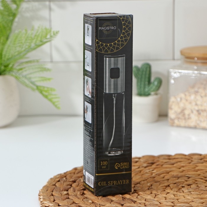 Распылитель для масла и уксуса Magistro Steel, 100 мл, 4,3&times;18 см