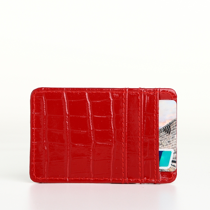 Картхолдер, TEXTURA, цвет красный