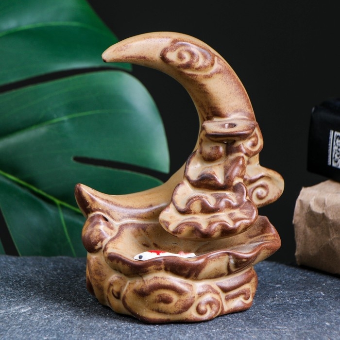 Подставка для благовоний Подставка для благовоний "Полумесяц" песочный, 10х8х12см