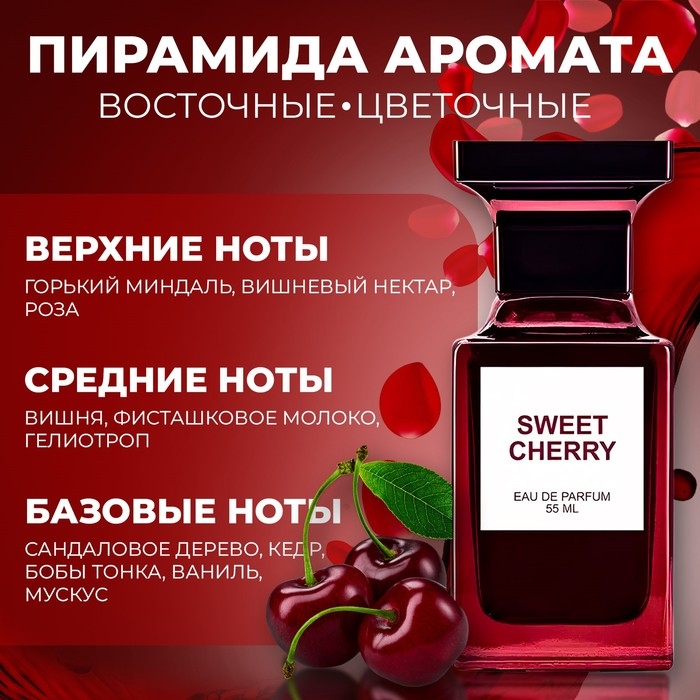Парфюмерная вода женская Sweet Cherry, 55 мл Парфюмерная вода женская Sweet Cherry, 55 мл