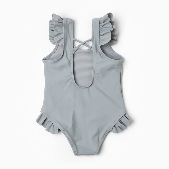 Купальник слитный детский MINAKU, цвет серый, рост 122-128 см