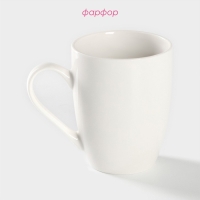 Кружка фарфоровая Доляна &laquo;Котики меломаны&raquo;, 350 мл, цвет белый