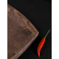 Доска разделочная для подачи Wild Kitchen, 23&times;20&times;2.5 см, граб темный