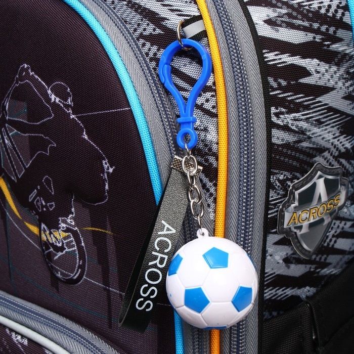 Рюкзак каркасный 36 х 28 х 11 см, Across 198, наполнение: мешок, серый ACR22-198-2