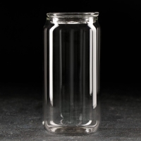 Стакан стеклянный с крышкой &laquo;Базис&raquo;, 400 мл