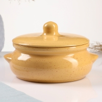 Горшок керамический для запекания "Борисовский" 0,7л / 15х9см, каракум Горшок керамический для запекания "Борисовский" 0,7л / 15х9см, каракум