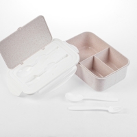 Ланч-бокс "Фламинго", 1.4 л, 21.5 х 7.3 х 15 см, белый