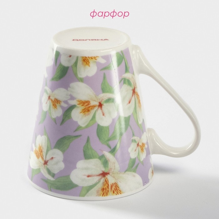 Кружка фарфоровая Доляна «Весна», 320 мл Кружка фарфоровая Доляна «Весна», 320 мл