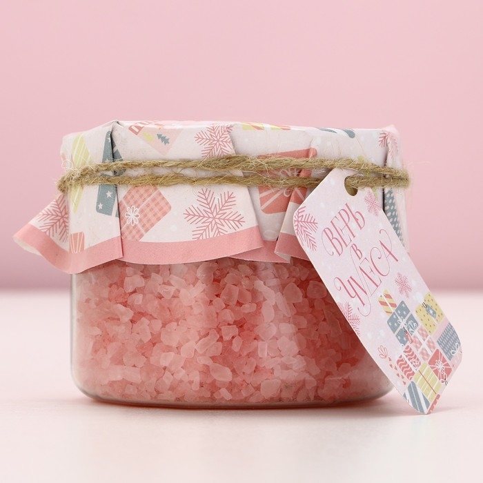 Соль для ванны &laquo;Зимняя сказка&raquo;, 300 г, аромат нежной розы, Новый Год