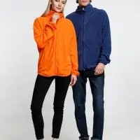 Куртка флисовая унисекс Fliska, оранжевая, размер XS/S
