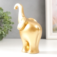 Сувенир полистоун "Золотой слон" 5,5х10х13,3 см Сувенир полистоун "Золотой слон" 5,5х10х13,3 см