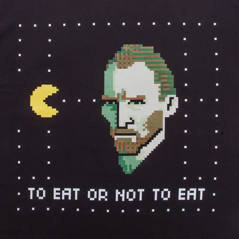 Футболка женская &laquo;Ван-Пакман&raquo;, черная, размер S