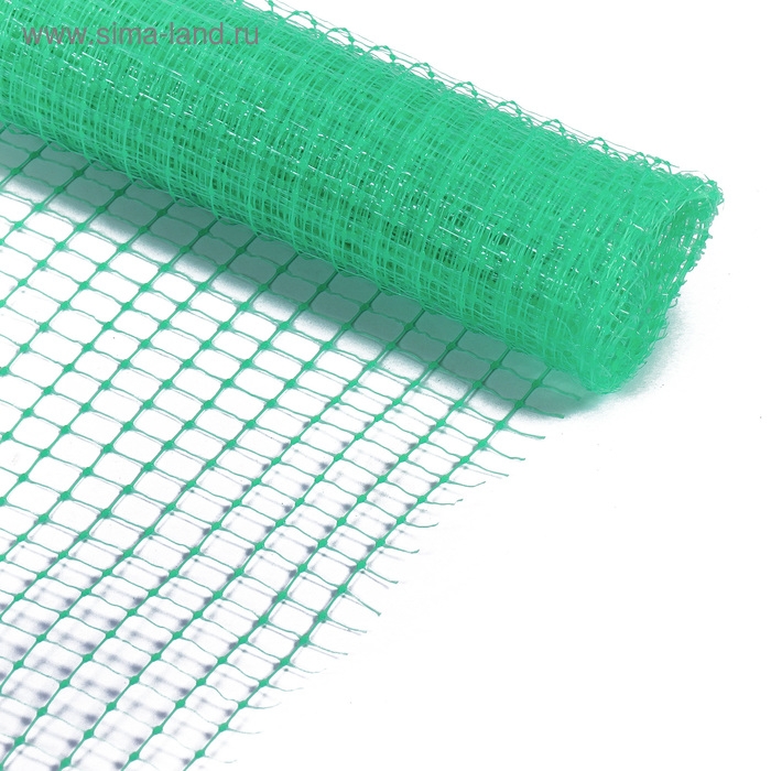 Сетка садовая, 1 × 5 м, ячейка ромб 13 × 13 мм, для птичников, пластиковая, зелёная, Greengo, в рулоне Сетка садовая, 1 × 5 м, ячейка ромб 13 × 13 мм, для птичников, пластиковая, зелёная, Greengo, в рулоне