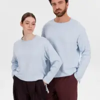 Лонгслив унисекс Siluetti Fuori, светло-голубой, размер S/M