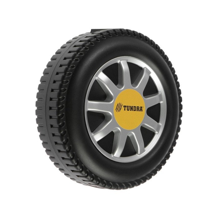 Набор инструментов ТУНДРА, подарочный пластиковый кейс "Колесо", 29 предметов