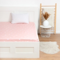 Простыня LoveLife Beautiful 150х225 см, цвет розовый, 100% хлопок, сатин, 125г/м&sup2;