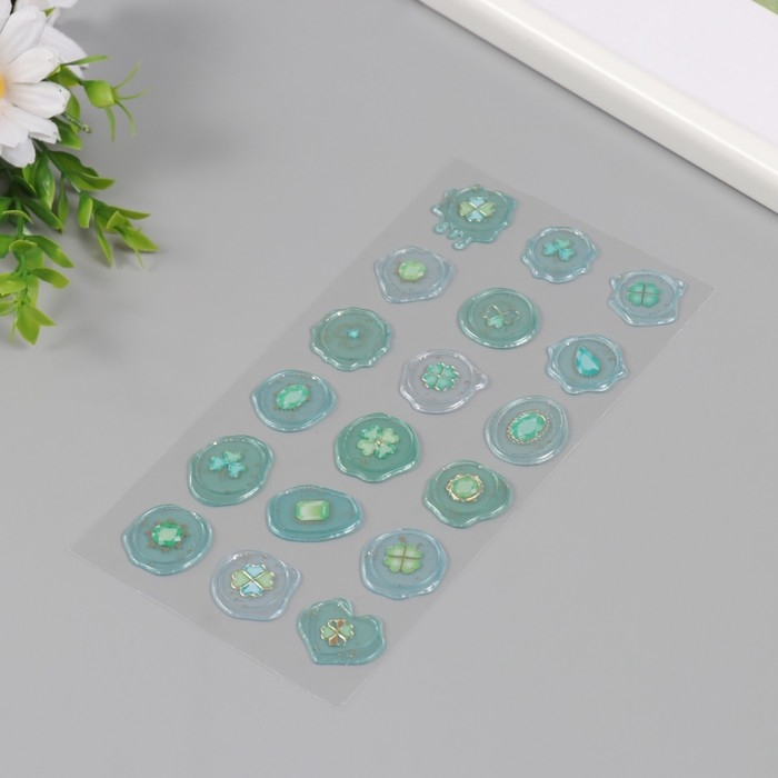 Наклейки для творчества пластик "Удачные богатства" 9,3х20,4 см