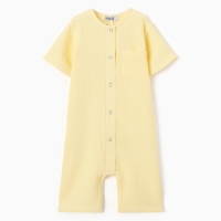 Комбинезон (песочник) детский MINAKU, цвет желтый, рост 80-86 см