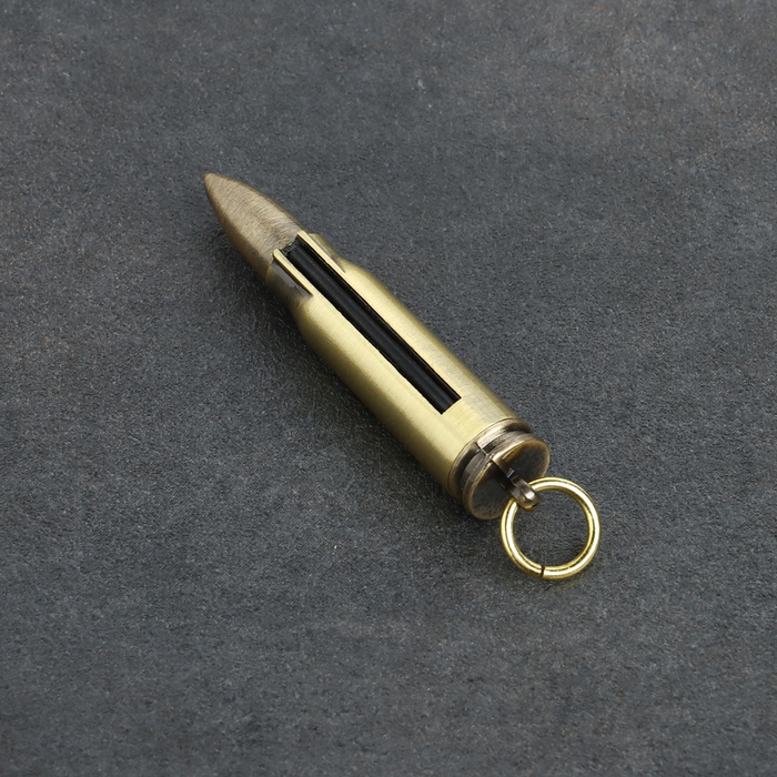 Вечная спичка Вечная спичка "Патрон" туристическая, с кольцом, 8 см